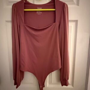 Amazon Mauve Long Sleeve Bodysuit